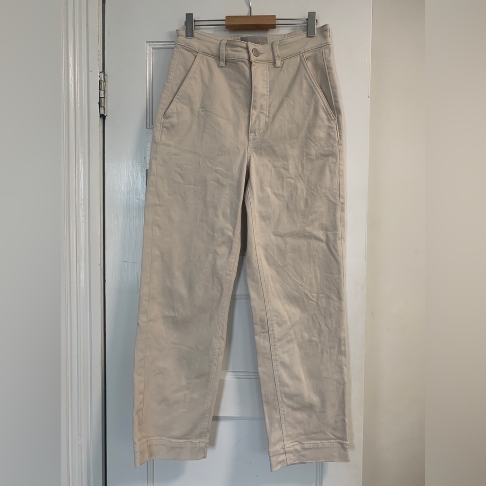 Everlane Straight Leg Crop Sandstone